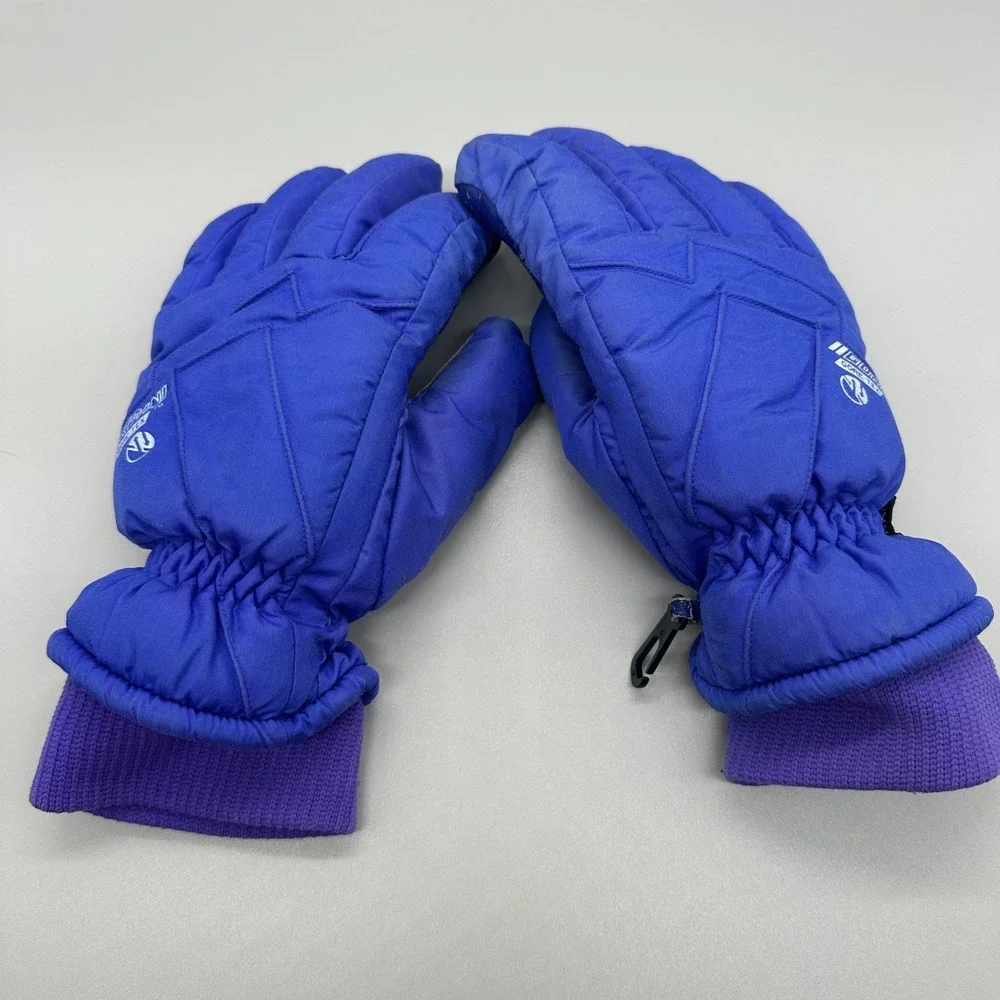 Gordini Gore-Tex Ski Gloves Womens Large Purple Blue Waterproof Insulated Winter